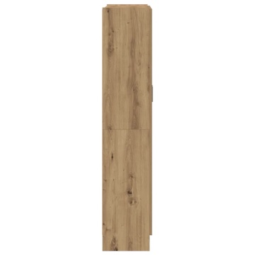 Dulap înalt, stejar artizanal, 82,5x30,5x150 cm, lemn prelucrat - Img 8
