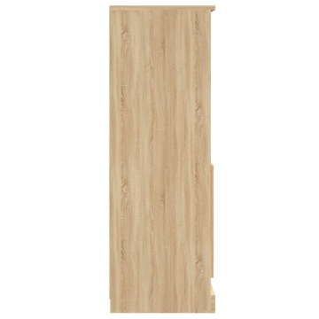 Dulap înalt, stejar sonoma, 60x35,5x103,5 cm, lemn prelucrat - Img 6