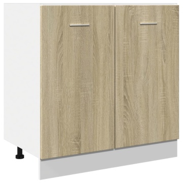 Dulap inferior, stejar sonoma, 80x46x81,5 cm, lemn prelucrat - Img 1