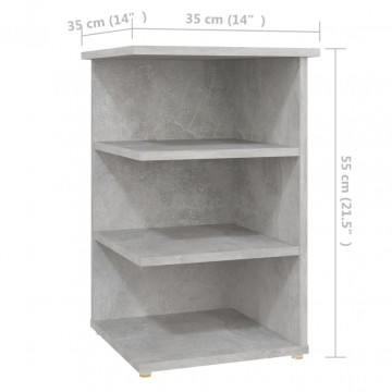 Dulap lateral, gri beton, 35x35x55 cm, PAL - Img 5