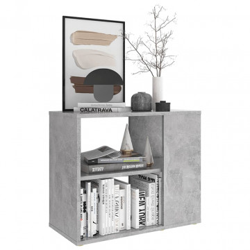 Dulap lateral, gri beton, 60x30x50 cm, PAL - Img 3