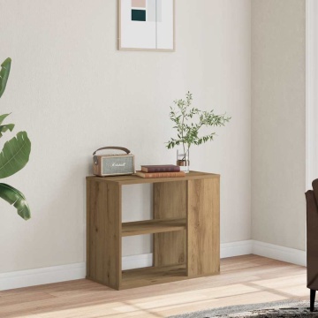 Dulap lateral, stejar artizanal, 60x30x50 cm, lemn prelucrat - Img 1