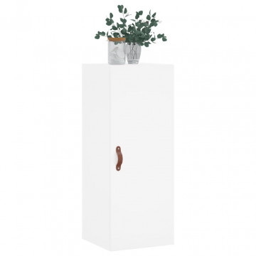Dulap montat pe perete, alb, 34,5x34x90 cm - Img 4