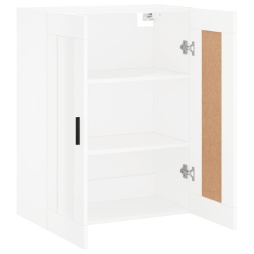 Dulap montat pe perete, alb, 69,5x34x90 cm, lemn prelucrat - Img 6