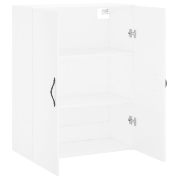 Dulap montat pe perete, alb, 69,5x34x90 cm, lemn prelucrat - Img 5
