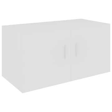 Dulap montat pe perete, alb, 80x39x40 cm, lemn prelucrat - Img 2