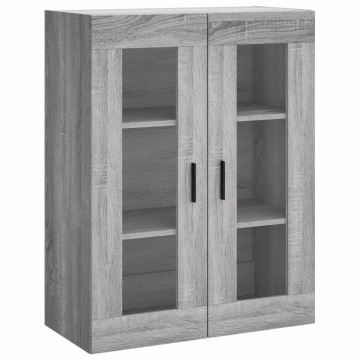 Dulap montat pe perete, gri sonoma, 69,5x34x90 cm - Img 2