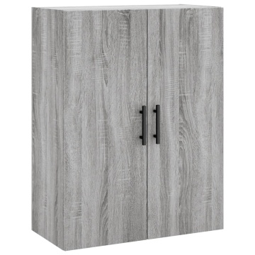 Dulap montat pe perete, gri sonoma, 69,5x34x90 cm - Img 2