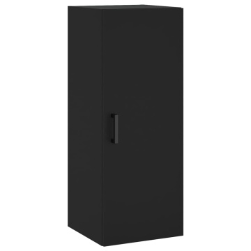 Dulap montat pe perete, negru, 34,5x34x90 cm - Img 2