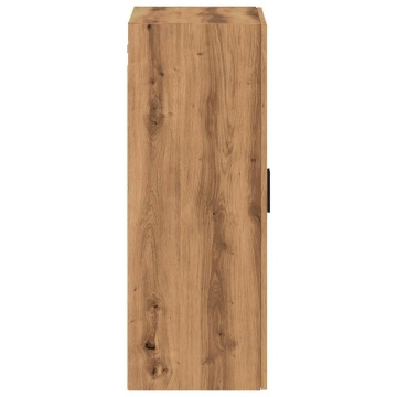 Dulap montat pe perete, stejar artizanal, 69,5x34x90 cm - Img 8