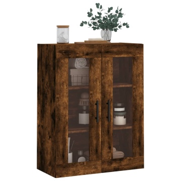 Dulap montat pe perete, stejar fumuriu, 69,5x34x90 cm - Img 4