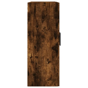 Dulap montat pe perete, stejar fumuriu, 69,5x34x90 cm - Img 7