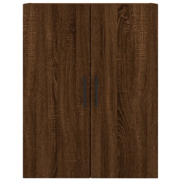 Dulap montat pe perete, stejar maro, 69,5x34x90 cm - Img 6