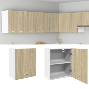 Dulap montat pe perete stejar sonoma 50x31x60 cm lemn prelucrat - Img 1
