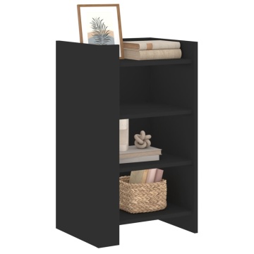 Dulap, negru, 45x35x75 cm, lemn prelucrat - Img 3