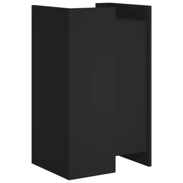 Dulap, negru, 45x35x75 cm, lemn prelucrat - Img 5