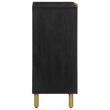 Dulap, negru, 60x33x75 cm, lemn prelucrat - Img 4