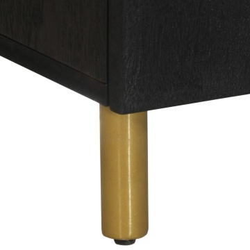 Dulap, negru, 60x33x75 cm, lemn prelucrat - Img 7