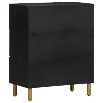 Dulap, negru, 60x33x75 cm, lemn prelucrat - Img 8