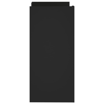 Dulap, negru, 73,5x35x75 cm, lemn prelucrat - Img 8