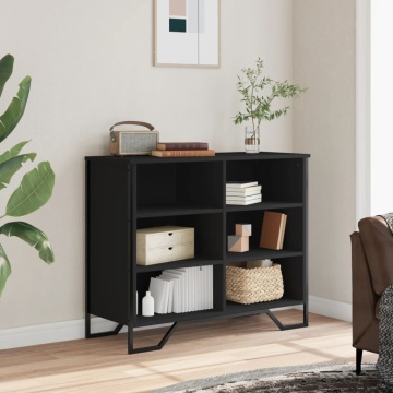 Dulap, negru, 91x35,5x74,5 cm, lemn prelucrat - Img 3