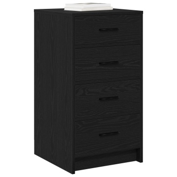 Dulap Negru Stejar 40x41x75 cm Lemn prelucrat - Img 3