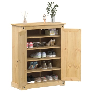 Dulap pantofi Corona, 86x38,5x108 cm, lemn masiv de pin - Img 1