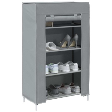 Dulap pantofi gri 60,5x30x97 cm țesătură nețesă - Img 1