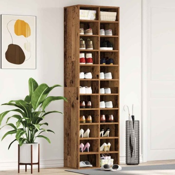 Dulap Pantofi Lemn Vechi 54x34x183 cm Lemn prelucrat - Img 3