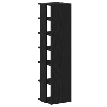 Dulap pantofi, stejar negru, 25x27x102 cm, lemn prelucrat - Img 6