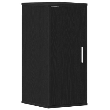 Dulap Pantofi Stejar Negru 32x35x70 cm Lemn prelucrat - Img 2