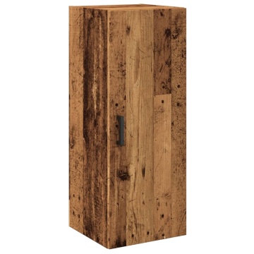 Dulap pe perete, lemn vechi, 34,5x34x90 cm, lemn prelucrat - Img 2