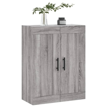 Dulap pe perete, sonoma gri, 69,5x34x90 cm, lemn prelucrat - Img 4