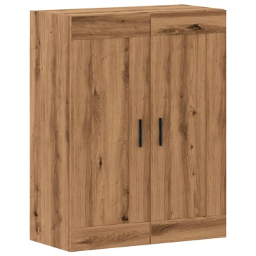 Dulap pe perete stejar artizanal, 69,5x34x90 cm, lemn prelucrat - Img 2