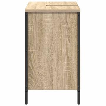 Dulap pentru baie cu sertare Stejar Sonoma 60x34,5x60 cm - Img 6