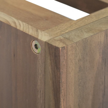 Dulap pentru baie de perete, 45x30x40 cm, lemn masiv de tec - Img 5