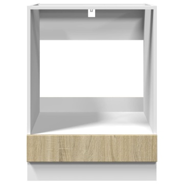 Dulap pentru cuptor, stejar Sonoma, 60 x 46 x 81,5 cm, PAL - Img 8