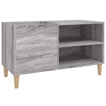 Dulap pentru discuri gri sonoma 84,5x38x48 cm lemn prelucrat - Img 2
