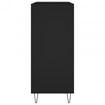 Dulap pentru discuri negru 84,5x38x89 cm lemn compozit - Img 8