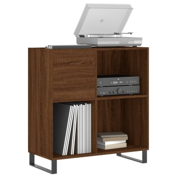 Dulap pentru discuri stejar maro 84,5x38x89 cm lemn compozit - Img 3