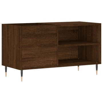Dulap pentru discuri stejar maro, 85x38x48 cm, lemn prelucrat - Img 2