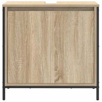 Dulap pentru lavoar baie Stejar Sonoma 60x34,5x60 cm - Img 5