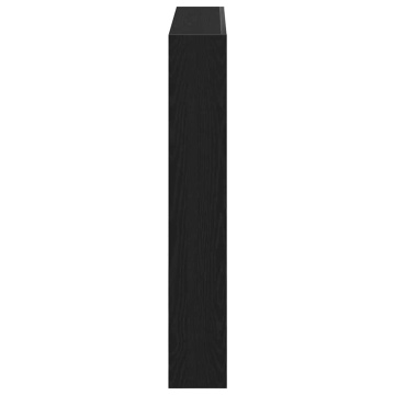 Dulap pentru tăblie cu LED Stejar negru 100x17x102 cm - Img 7