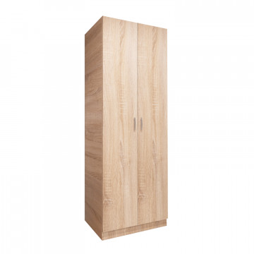 Dulap RUBIN cu bara Haine, 200x80x50cm, Culoare Sonom, Pal 18mm - Img 1
