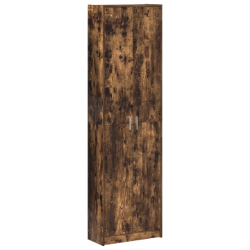 Dulap Stejar Afumat 55x25x189 cm Lemn Prelucrat - Img 2