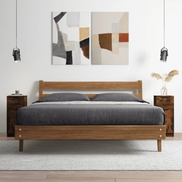 Dulap, stejar fumuriu, 30x30x70 cm, lemn prelucrat - Img 1