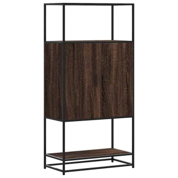 Dulap Stejar maro 68x35x139 cm lemn și metal prelucrat - Img 2