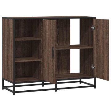 Dulap, stejar maro, 92x35x76 cm, lemn prelucrat - Img 6