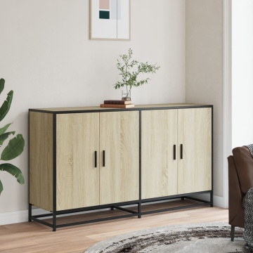 Dulap, stejar sonoma, 134x35x76 cm, lemn prelucrat - Img 3
