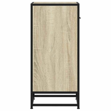 Dulap, stejar sonoma, 35,5x35x76 cm, lemn prelucrat și metal - Img 5